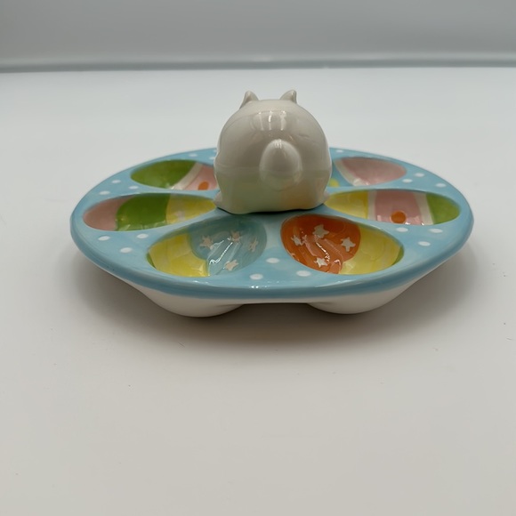 Chang Song Easter Bunny Egg ceramic dish - Picture 3 of 16